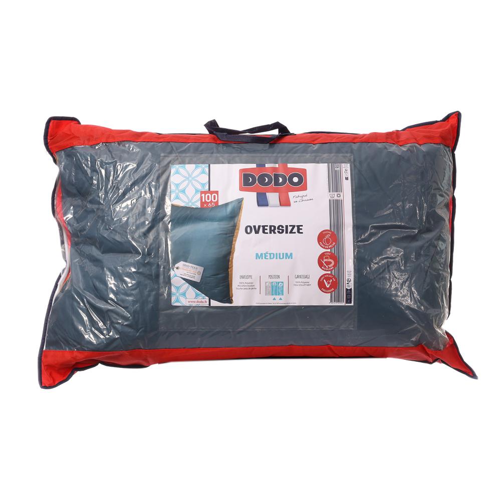 Oreiller Oversize Gris/Jaune Dodo 100x65 pas cher