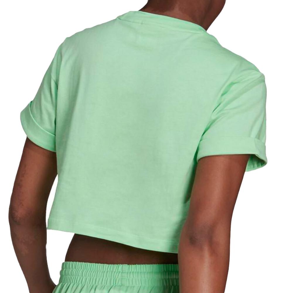 T-shirt Vert Femme Adidas H37881 vue 2