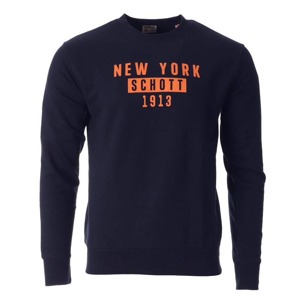 Sweat Marine Homme Schott 752 pas cher