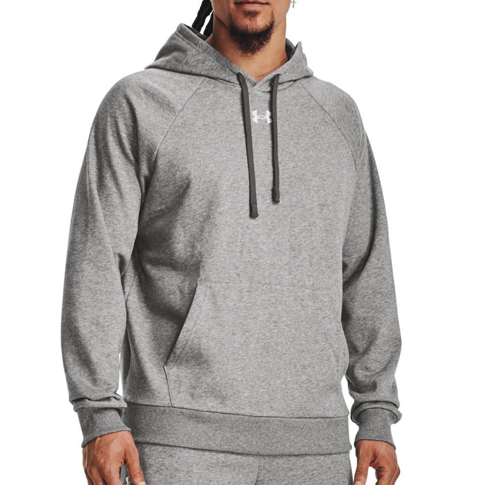 Sweat à capuche Gris Homme Under Armour Rival 1379757 pas cher