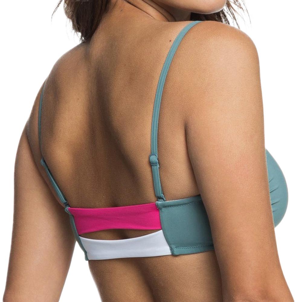 Haut de maillot de bain Bleu/Rose Femme Roxy Swim In Love vue 2