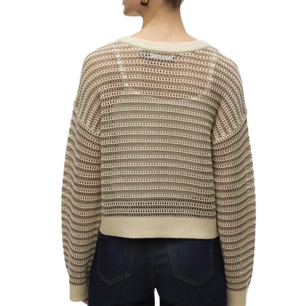 Pull Beige/Marron Femme Vero Moda Madera vue 2
