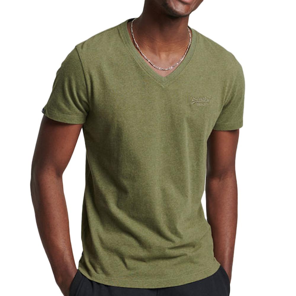 T-shirt Kaki Homme Superdry M1011170A pas cher