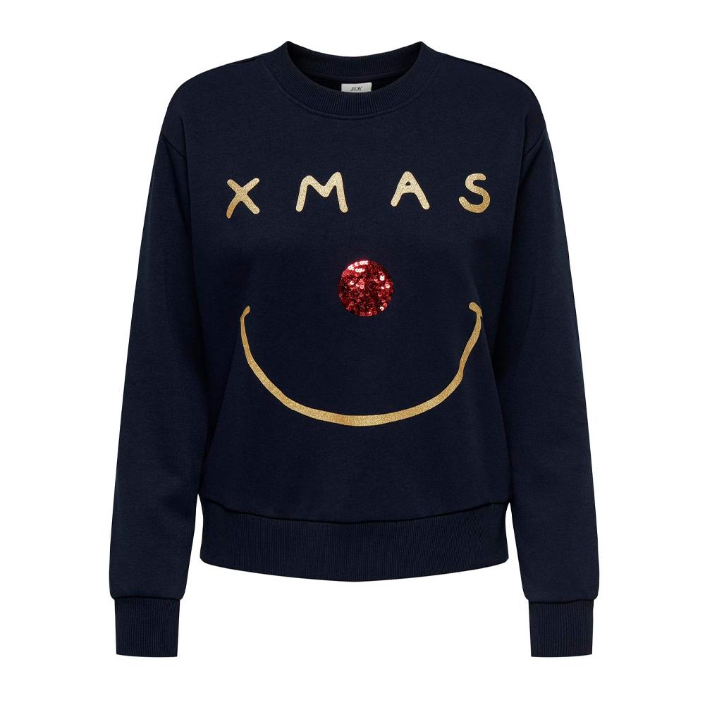 Pull de Noël Marine/Rouge Femme JDY Paris pas cher