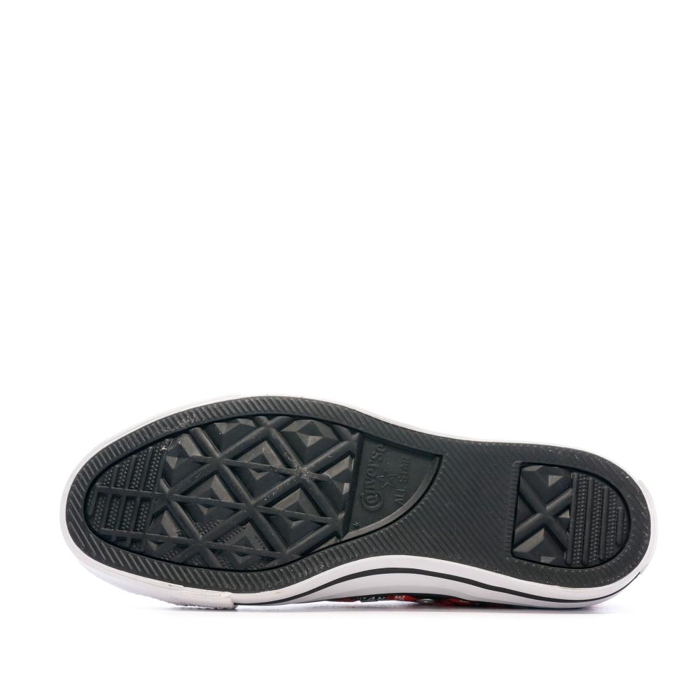 Baskets Noir/Rouge Femme Converse Chuck Taylor vue 5