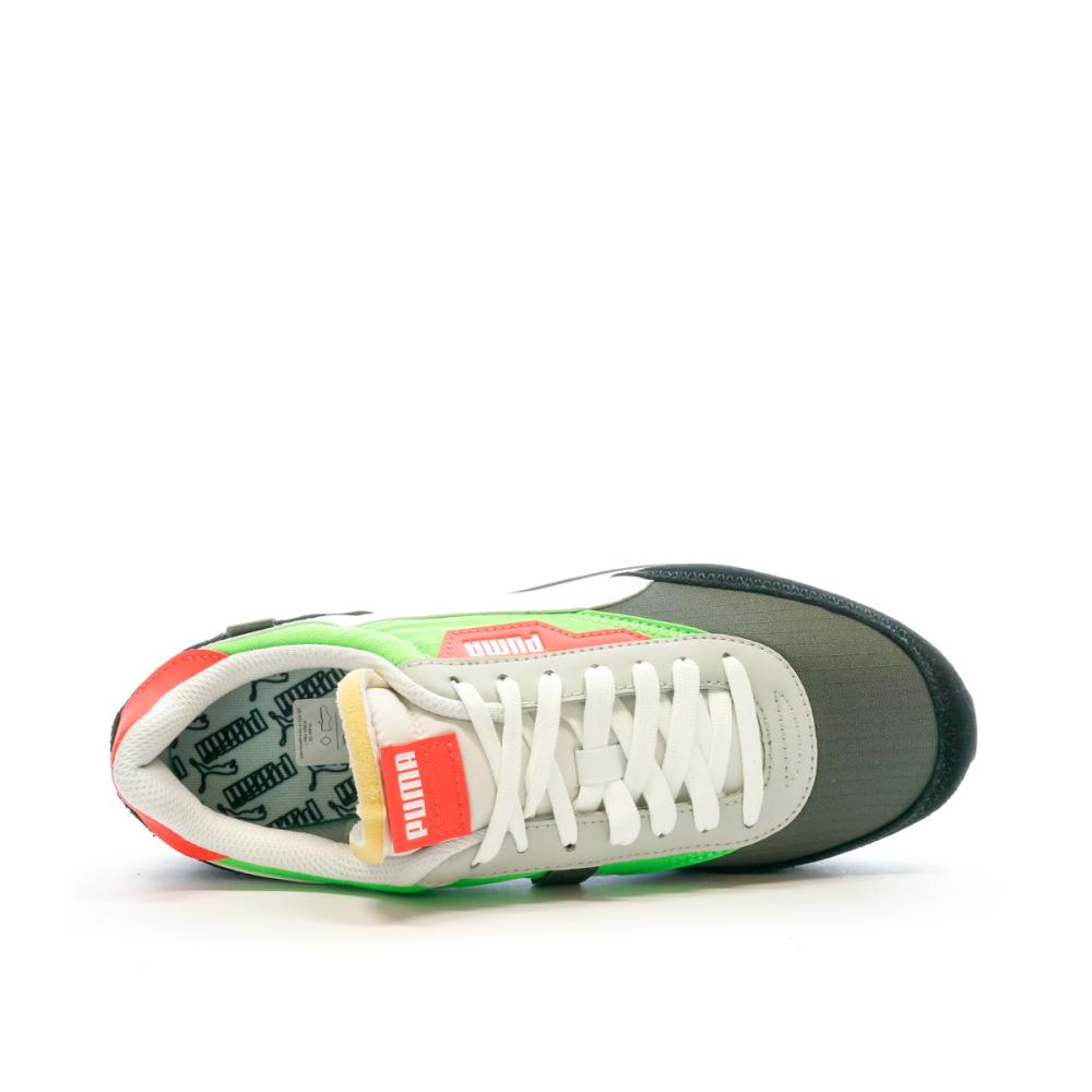 Baskets Blanches/Vertes Homme Puma Future Rider Play On vue 4