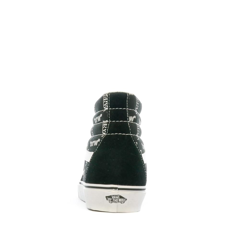 Baskets Noires/Blanches Homme Vans Sk8-hi vue 3