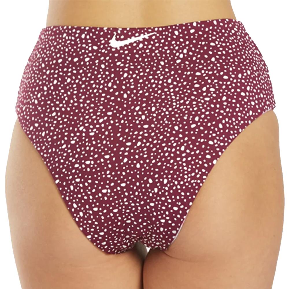 Bas de maillot de bain Bordeaux Femme Nike Reversible vue 2