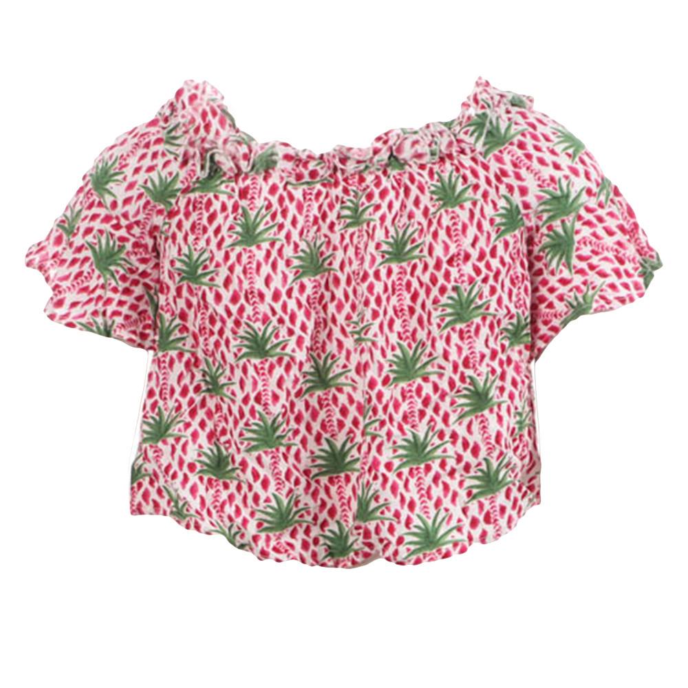 Top Rose/Blanc Fille Teddy Smith Taxo vue 2