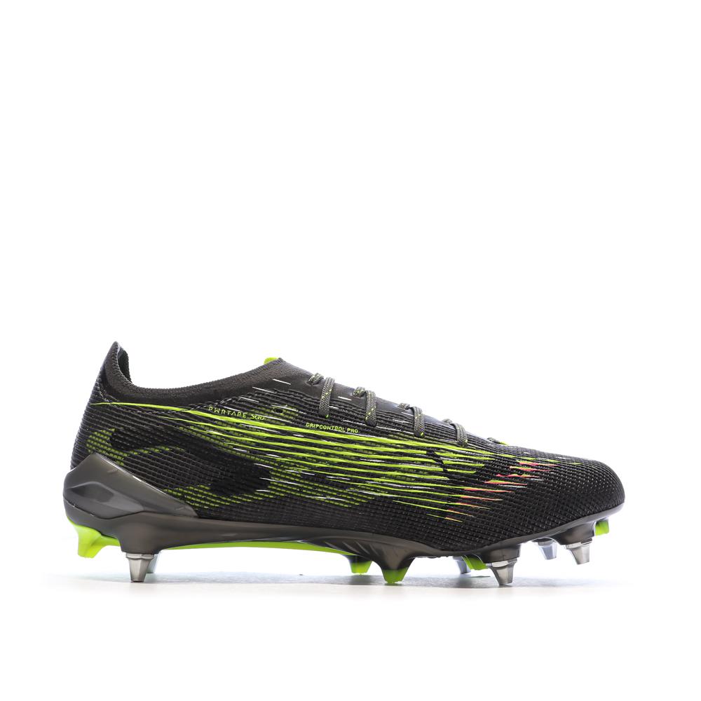 Chaussures de Foot Gris/Jaune Homme Puma Ultra 5 Ultimate MxSG vue 2