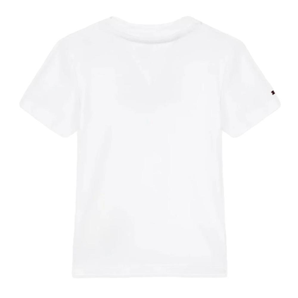 T-shirt Blanc Garçon Bébé Tommy Hilfiger KN0KN01761 vue 2
