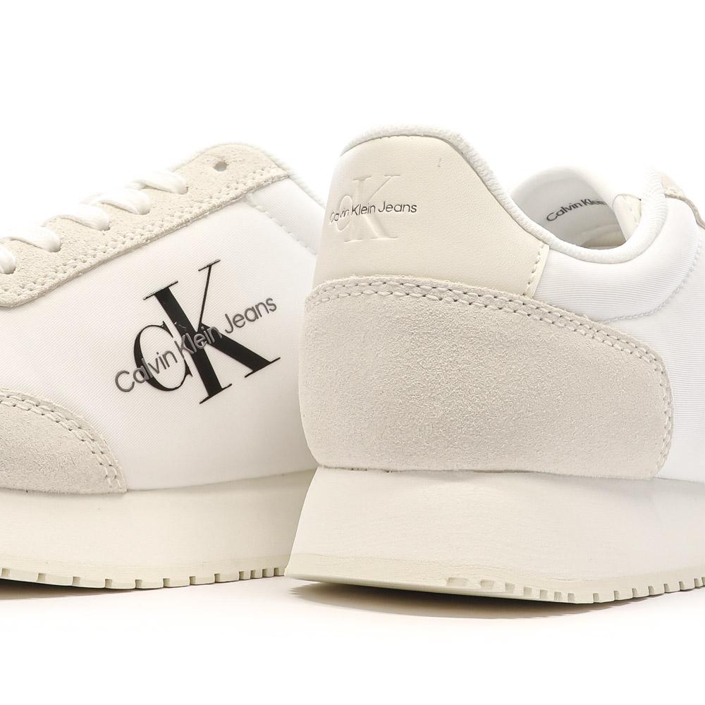 Baskets Blanches/Beiges Femme Calvin Klein Jeans Retro vue 7