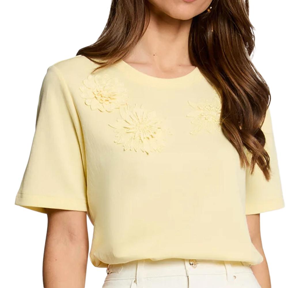 Camiseta amarilla para mujer Morgan DEFI barato