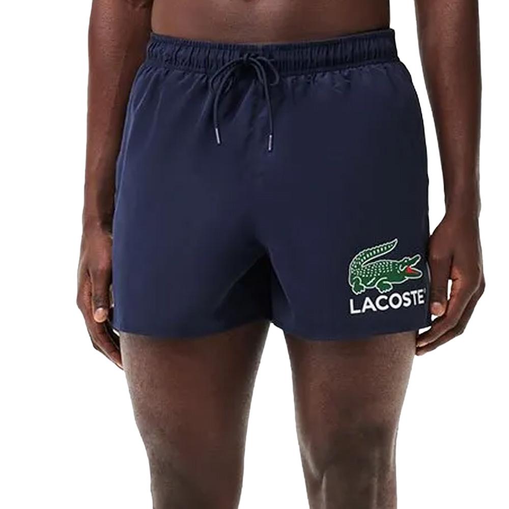 Short de bain Marine Homme Lacoste Croc Print pas cher