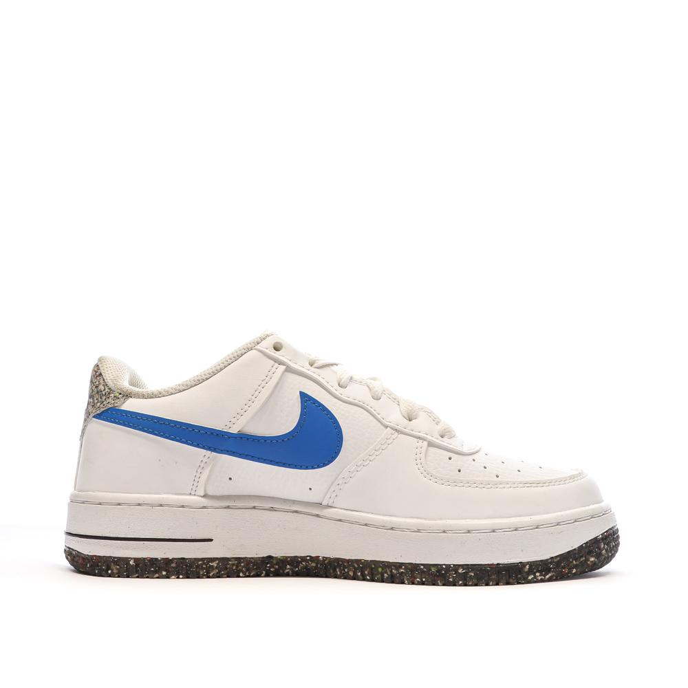 Baskets Blanche/Bleu Garçon Nike Air Force 1 Lv8 vue 2