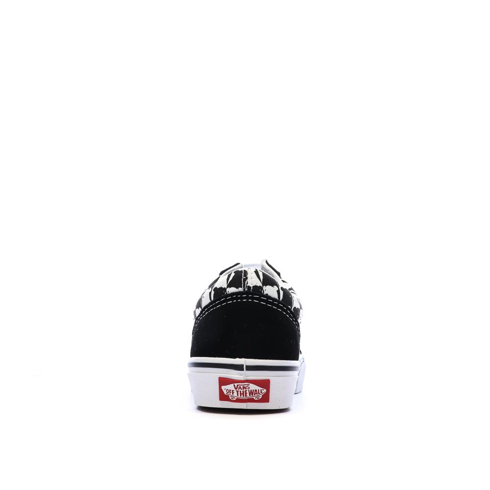 Baskets Blanches/Noires Homme Vans Old Skool Checker vue 3