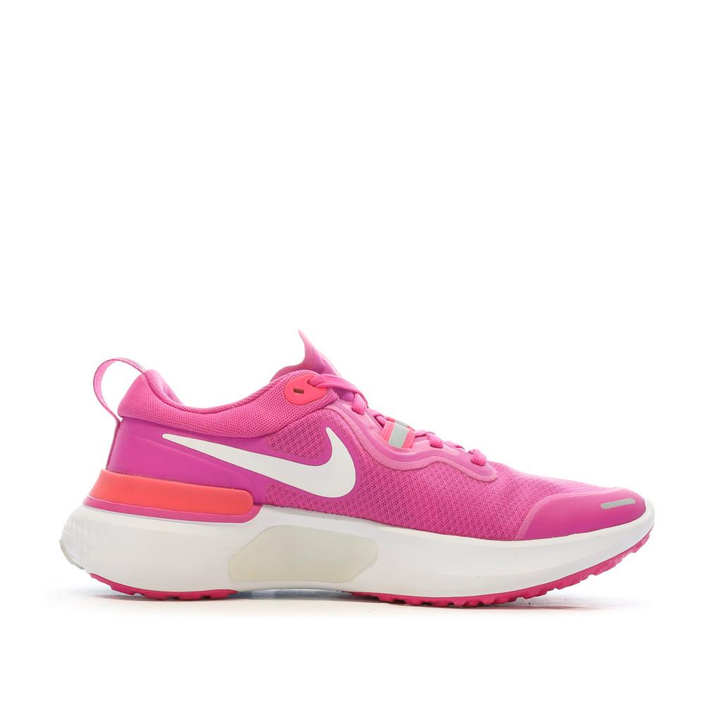 Chaussures de running Rose Femme Nike React Miler vue 2