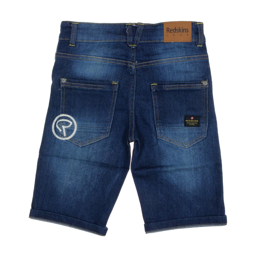 Short en Jean Bleu Garçon Junior Redskins 45608 vue 2