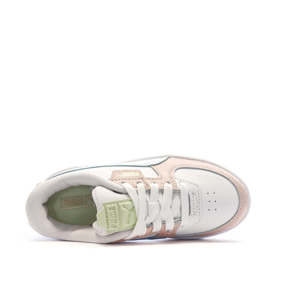 Baskets Blanches/Rose/Bleu Fille Puma Cali Dream Pastel vue 4