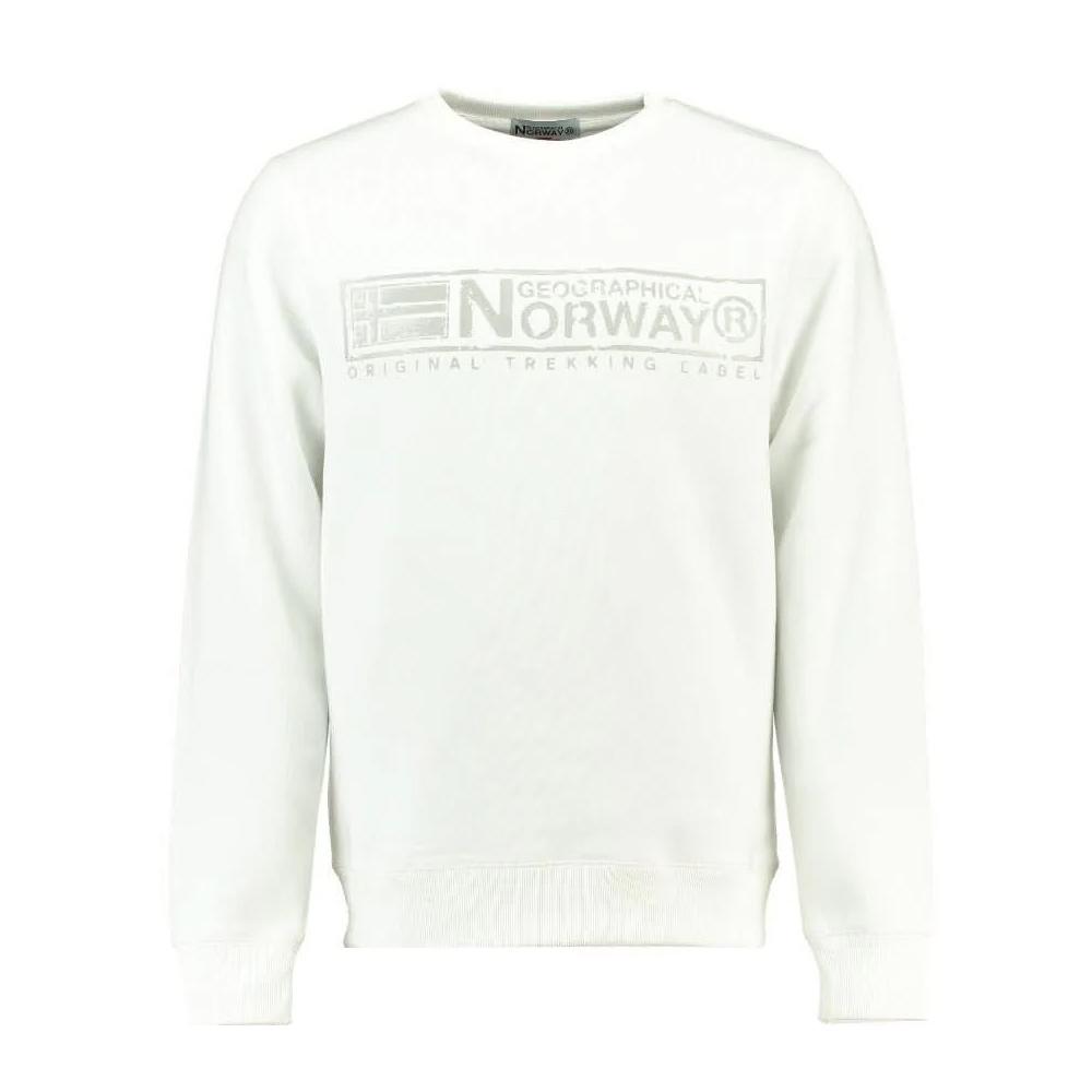 Sweat Blanc Homme Geographical Norway Gantoine pas cher