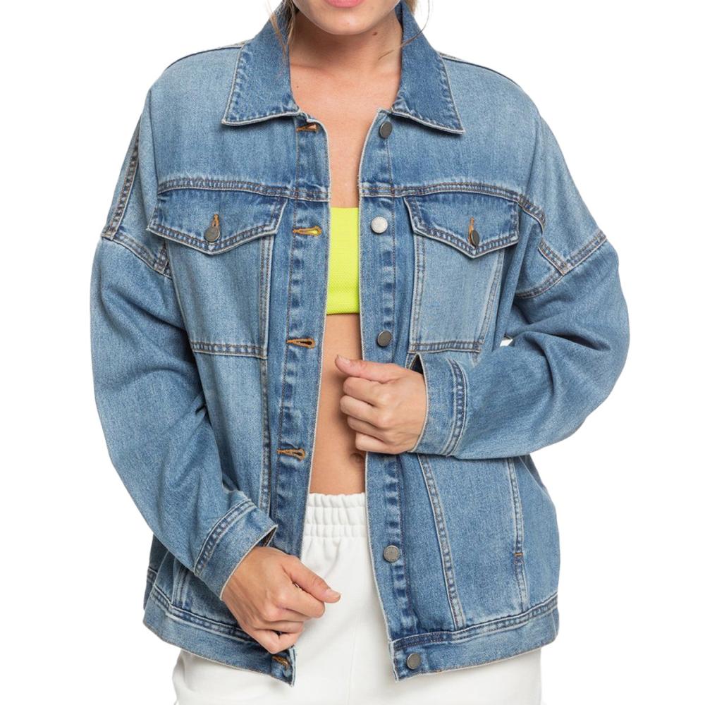 Veste en Jean Bleu Femme Roxy Kelia The Ocean Is Calling pas cher