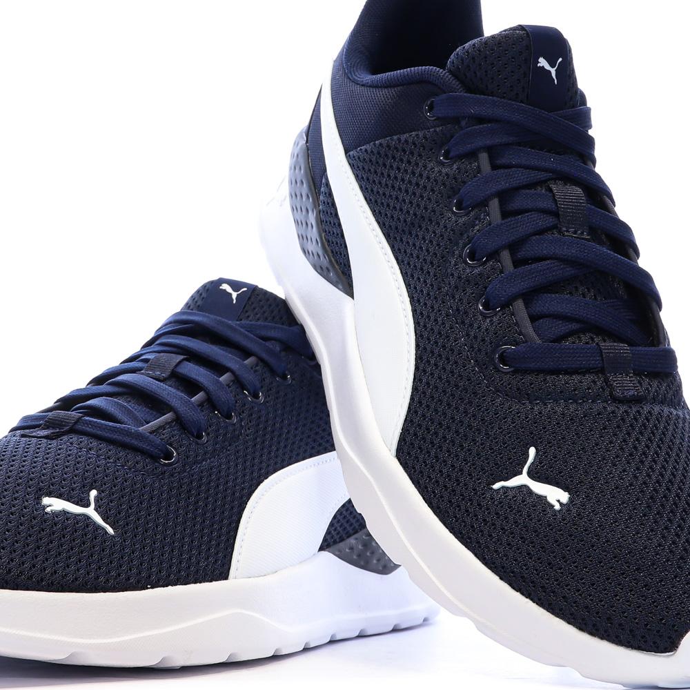 Baskets Marines/Blanches Homme Puma Anzarun Lite vue 7