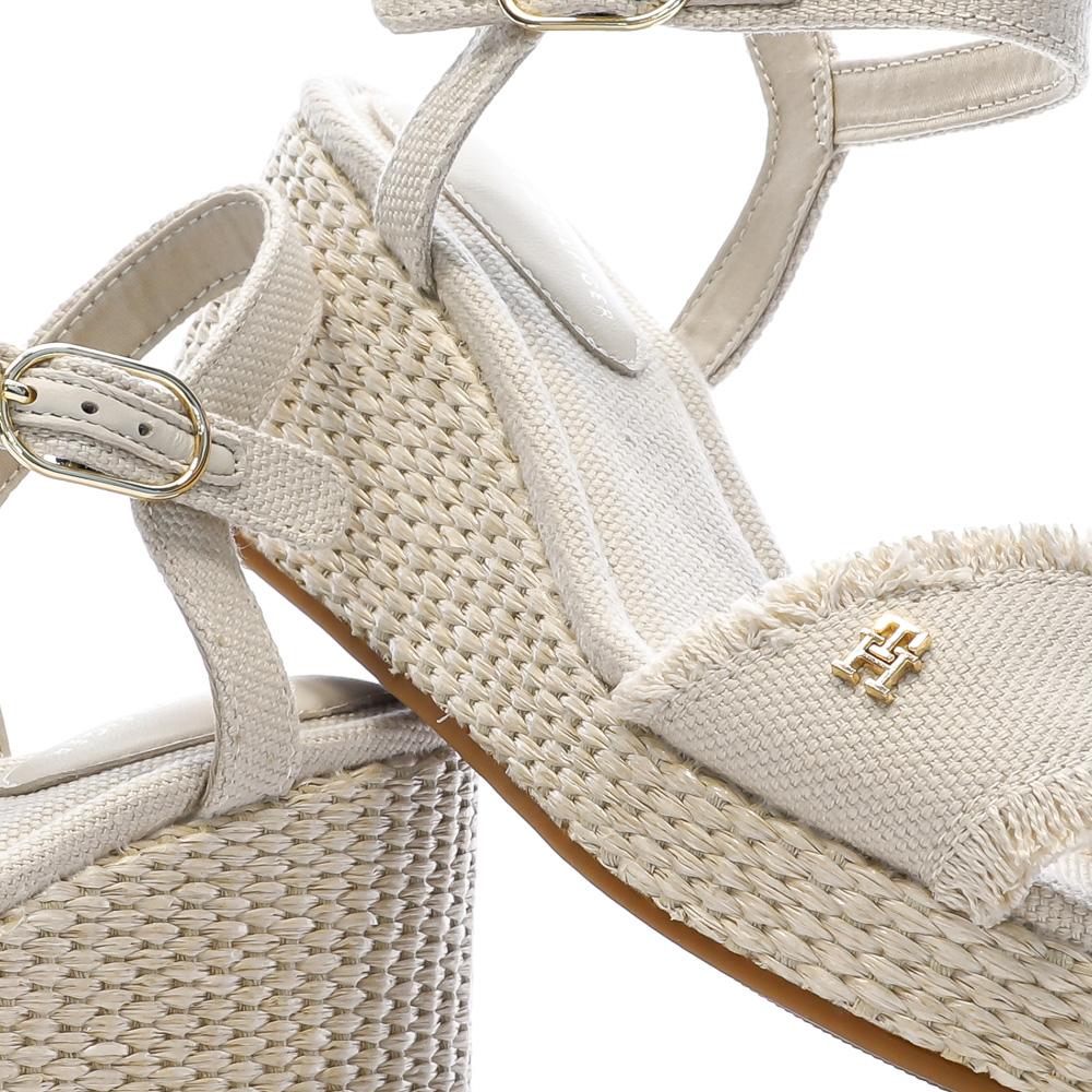 Sandales à Talons Beige Femme Tommy Hilfiger Wedgeee vue 7