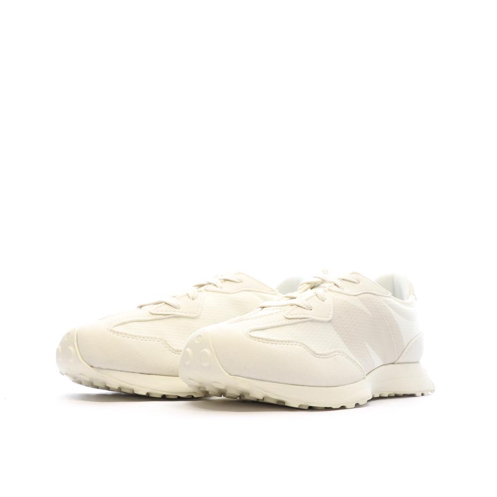 New Balance 327 Baskets Blanches/Beiges Femme GS327MI vue 6