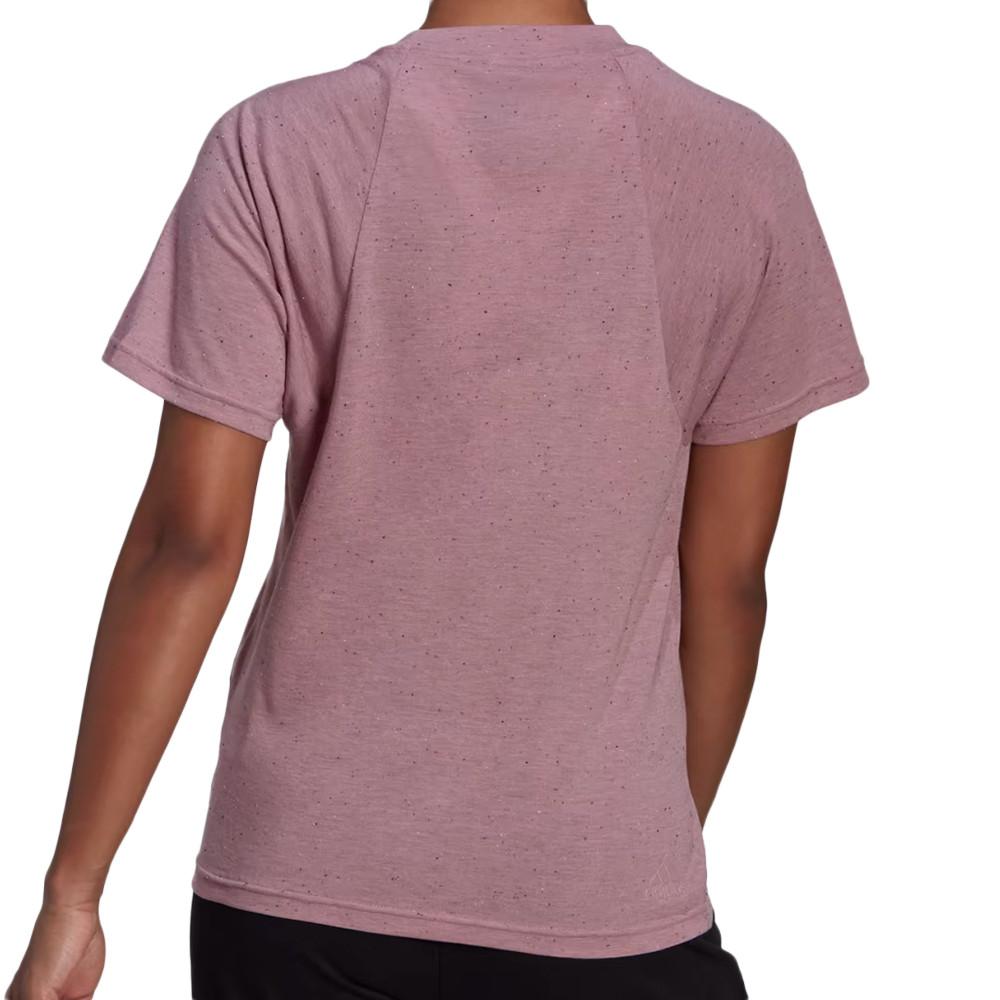 T-shirt Mauve Femme Adidas Winners 3.0 vue 2