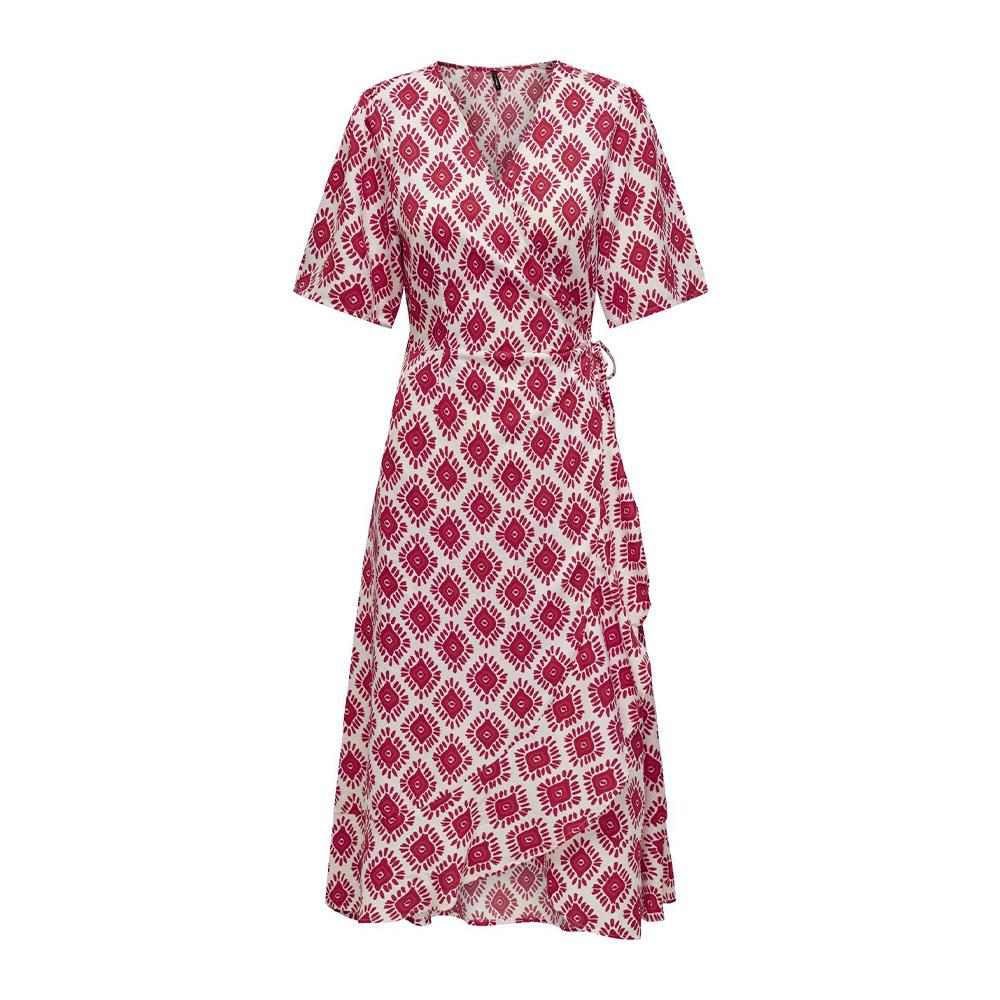 Robe longue Rouge Femme Only Leah vue 2