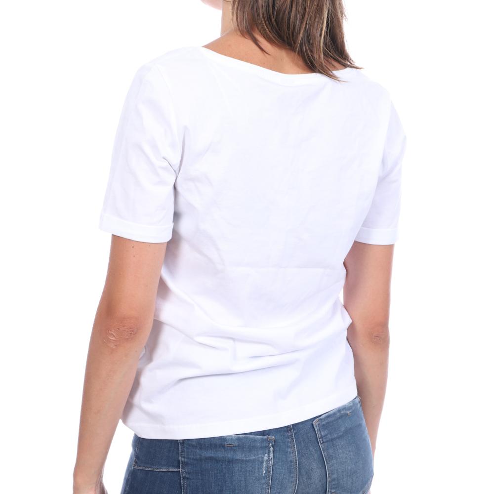 T-shirt blanc femme Pieces Pcrina vue 2