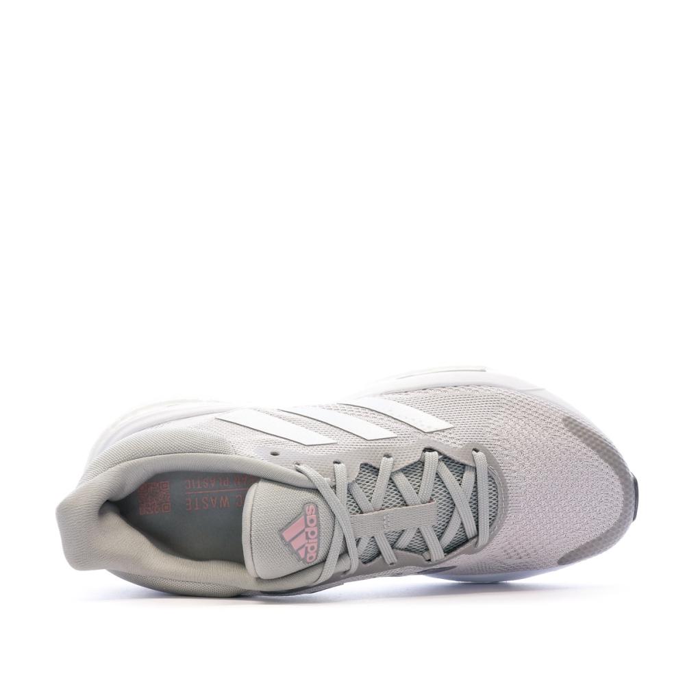 Chaussures de running Grises Femme Adidas Solar Glide 5 vue 4