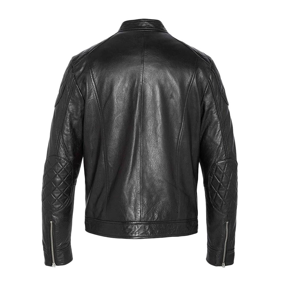 Blouson en cuir Noir Homme Schott Blouson LCLEO vue 2