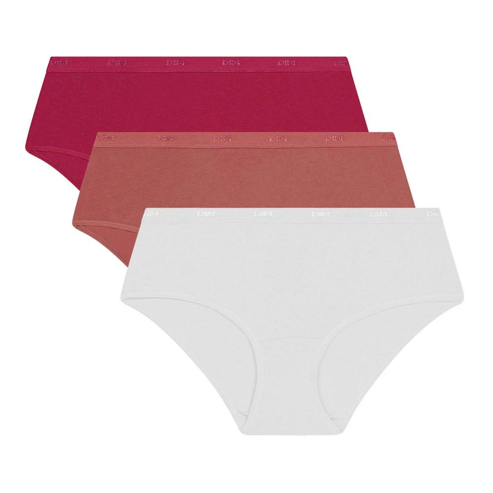 X3 Boxershorts Rosa, Weiß Damen Dim Slip Damen Ecodim günstig