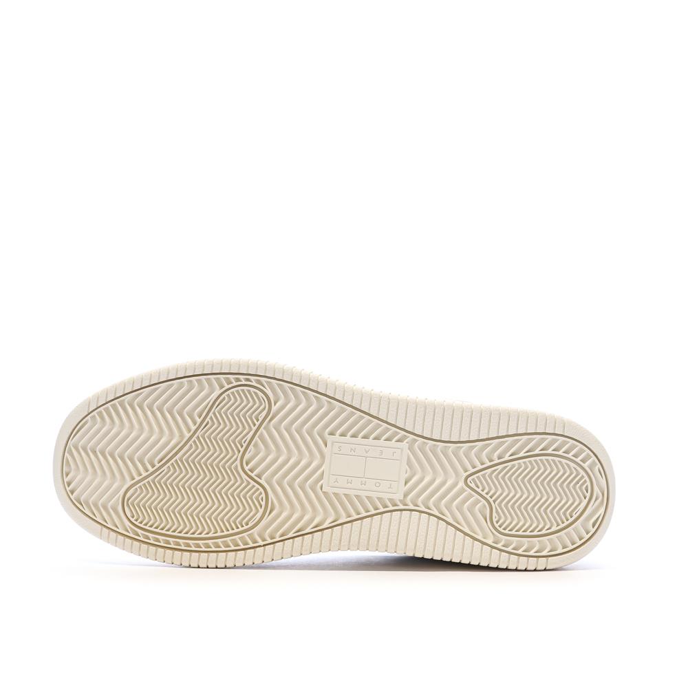 Baskets Blanches/Beiges Femme Tommy Hilfiger Retro vue 5