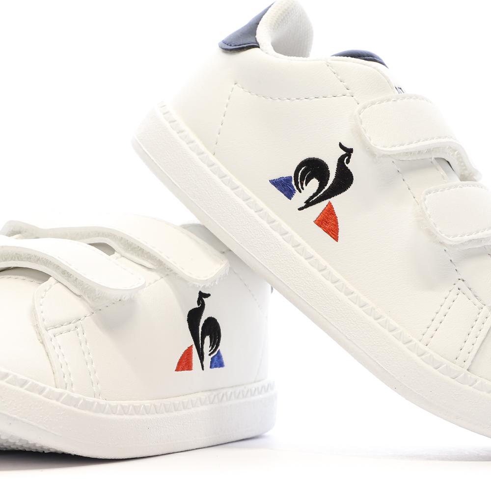 Baskets Blanches Garçon Bébé Le Coq Sportif Courtset Optical vue 7