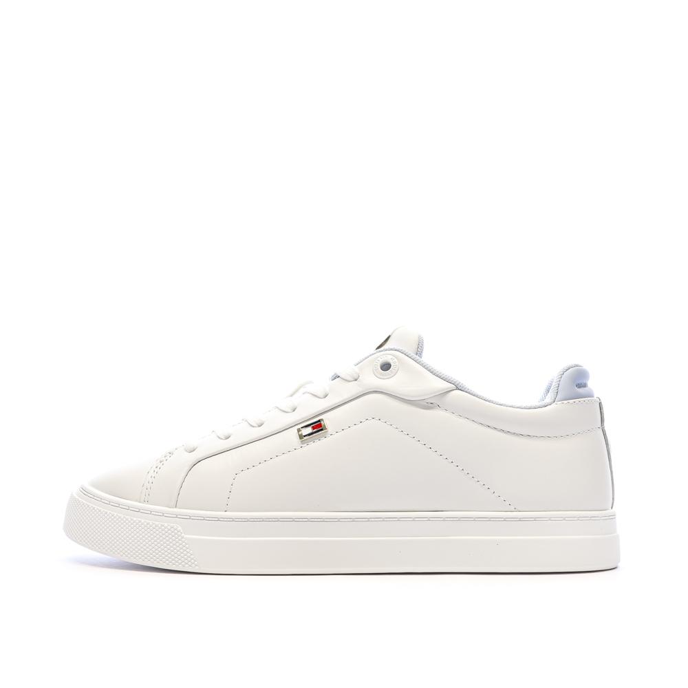 Baskets Blanches/Bleu Femme Tommy Hilfiger Sporty pas cher