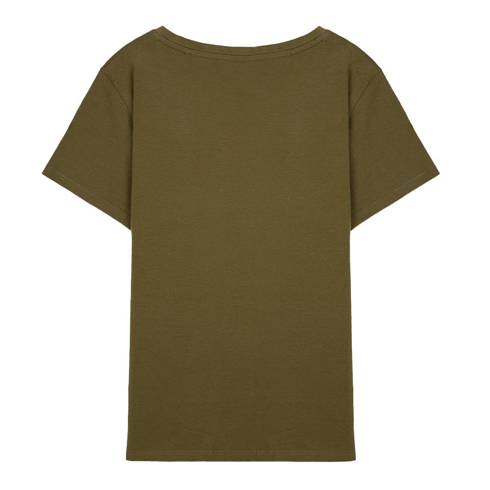 T-shirt Kaki Femme Teddy Smith Ribelle vue 2