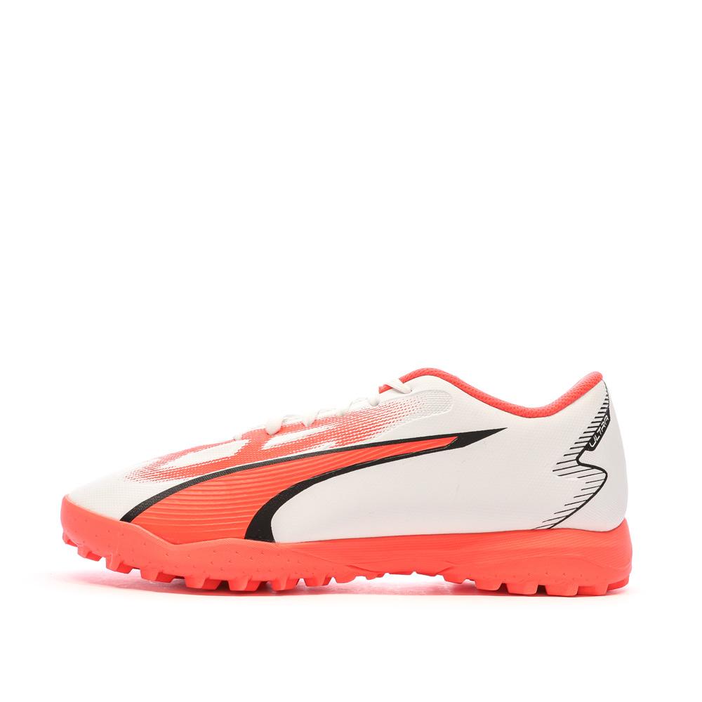 Chaussures de Foot Blanc/Rose Homme Puma Ultra Play TT pas cher
