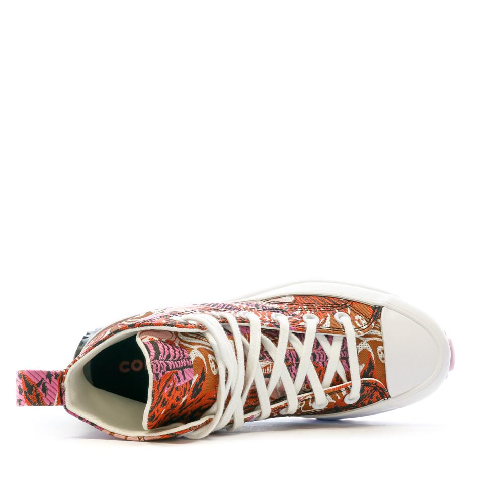 Baskets Rose/Rouge Femme Converse Run Star Hike vue 4