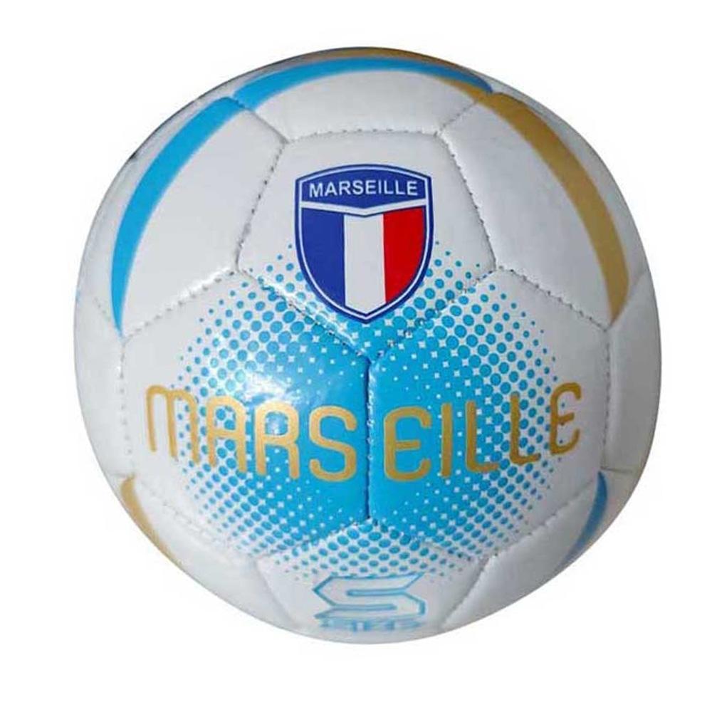 MARSEILLE Ballon Blanc/Bleu/Doré Sport Zone pas cher