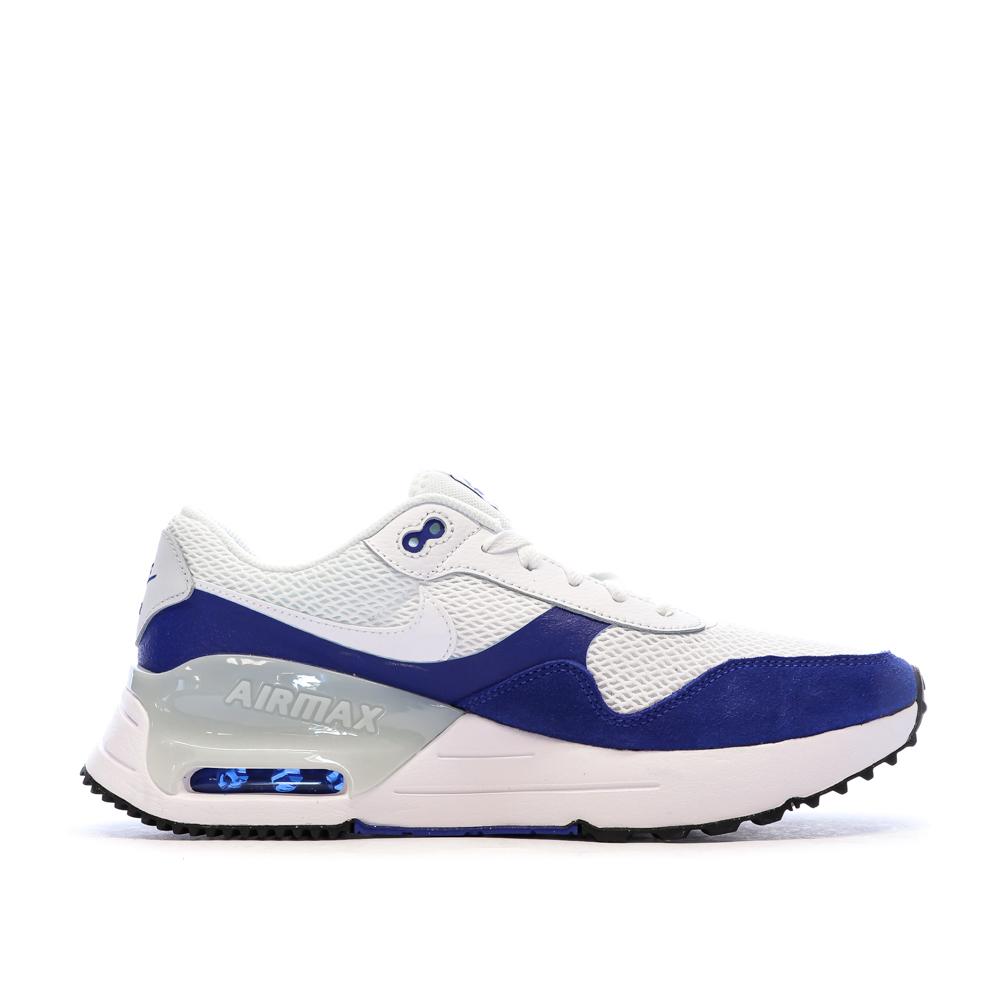 Baskets Blanc/Bleu Homme Nike Air Max Systm vue 2