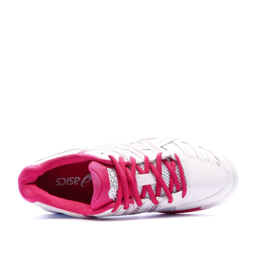 Chaussures de tennis blanc/rose femme Asics Gel Challenger 9 Clay vue 5
