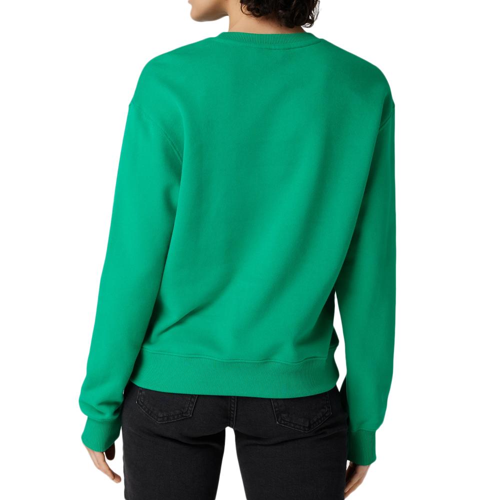 Sweat Vert Femme Tommy Hilfiger On Chest WW0WW41246 vue 2