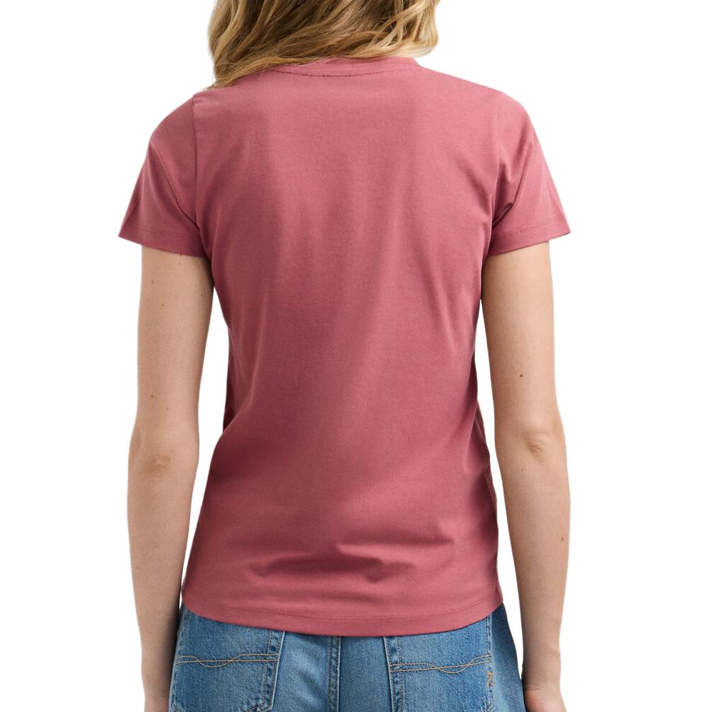Rosa/weißes Damen-T-Shirt von Pepe Jeans, Modell „New Virginia“ Ansicht 2