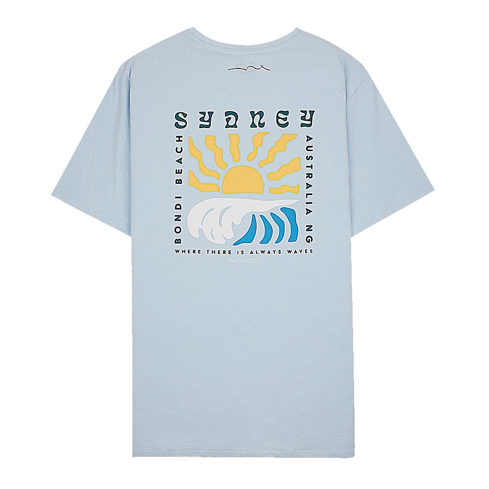 T-shirt Bleu Homme Teddy Smith Sydney vue 2