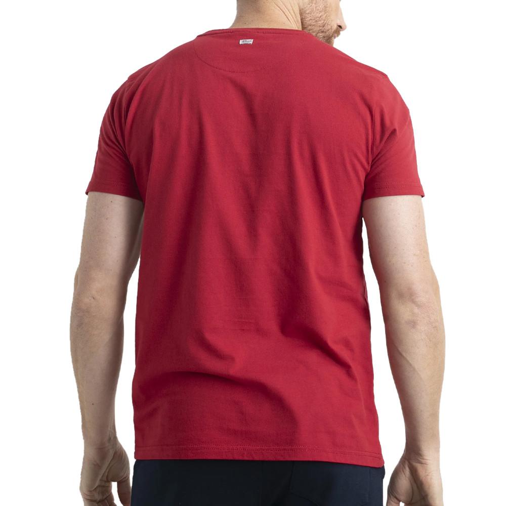 T-shirt Rouge Homme Petrol Industries Classic Print vue 2