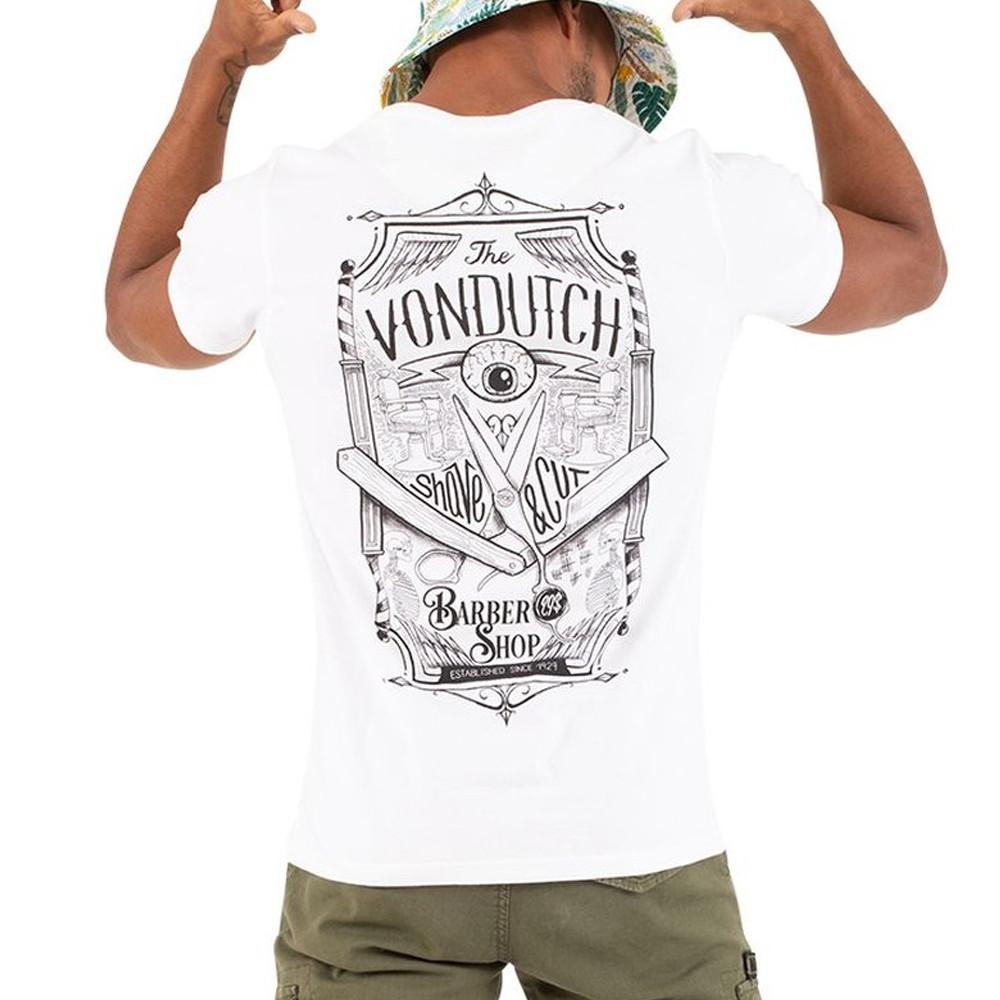 T-shirt Blanc Homme Von Dutch SHAVE vue 2