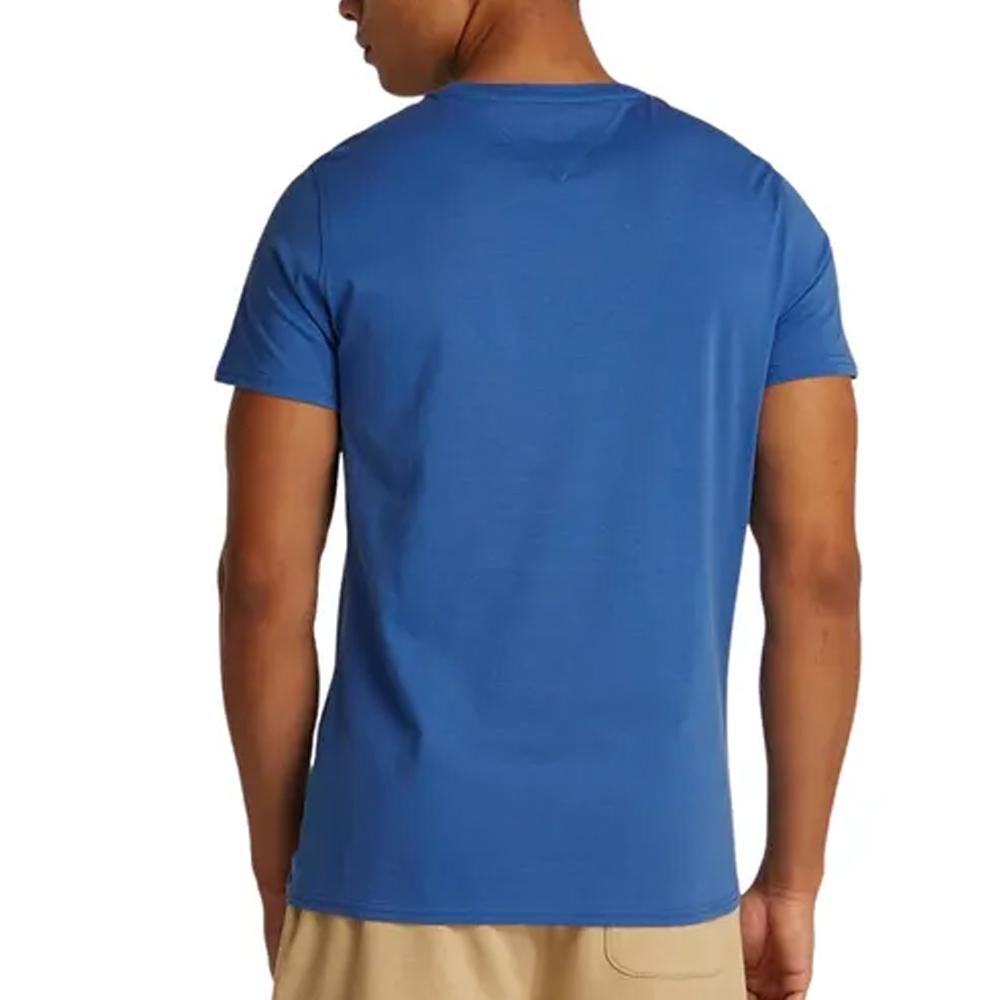 T-shirt Bleu Homme Tommy Hilfiger Tjm Xslim vue 2