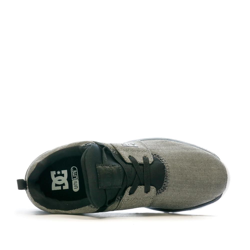 Baskets Grises Garçon Dc shoes Heathrow vue 4